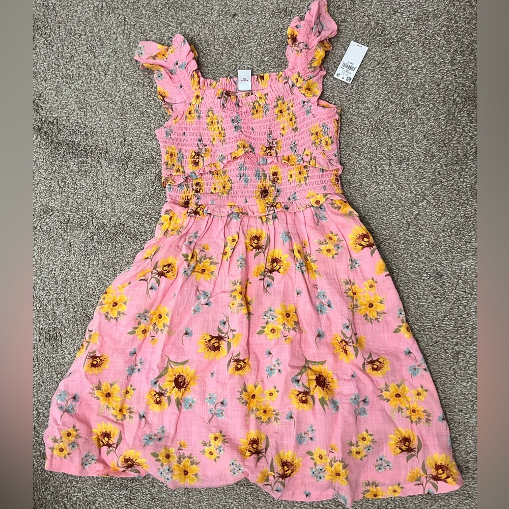 ❤️SOLD❤️Old Navy Pink Dress with Yellow Floral Design
